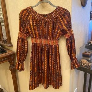ANNA SUI x Target Perfect Fall Peasant Boho Limited Edition Dress Size XS